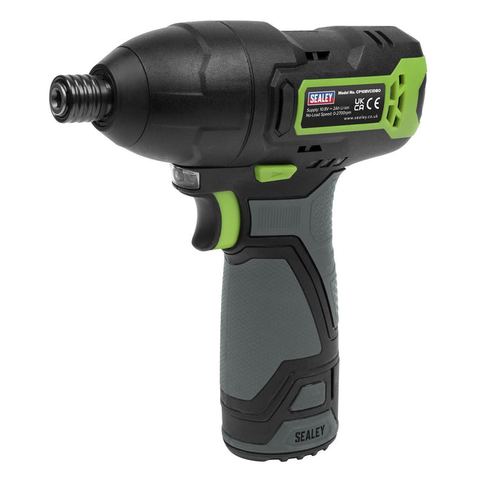 Sealey SV10.8 Series 1/4"Hex Drive Cordless Impact Driver 10.8V - Body Only Sealey - Town Tools 