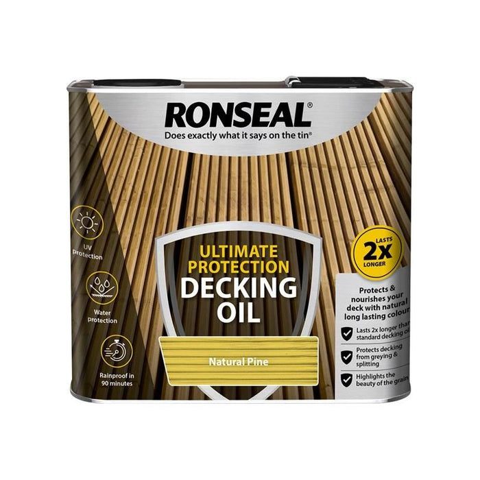Ronseal Ultimate Protection Decking Oil Natural Pine 2.5 litre Ronseal - Town Tools
