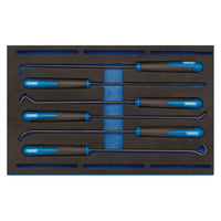 Draper Long Reach Hook and Pick Set in 1/4 Drawer EVA Insert Tray (6 Piece)