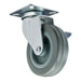 Draper Swivel Plate Fixing Rubber Castor with Brake, 100mm Diameter, S.W.L. 80kg Draper - Town Tools