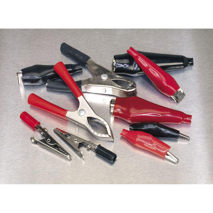 Sealey Crocodile Clip Assortment 60pc - Black & Red AB023CA Sealey - Town Tools 