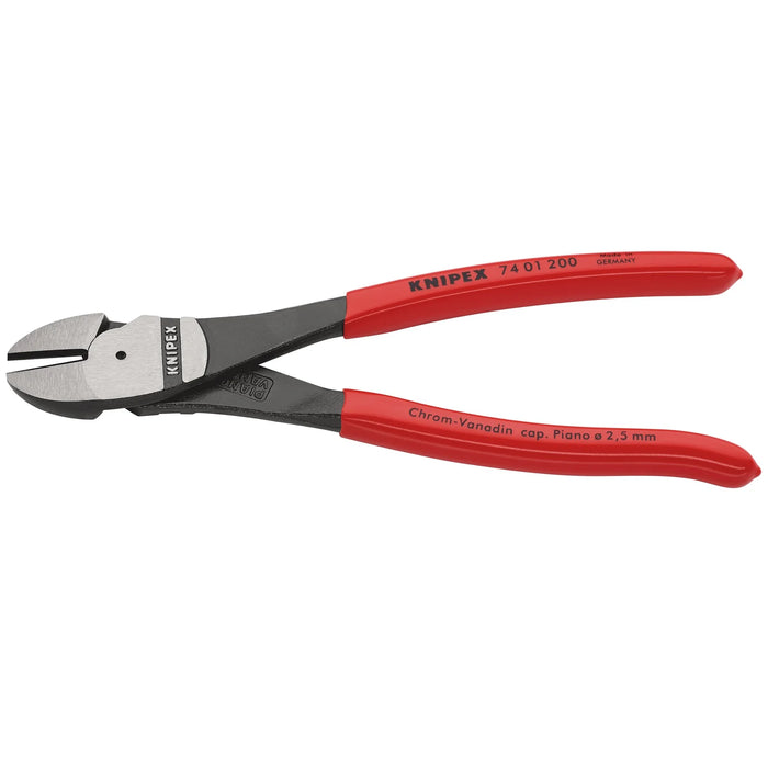 KNIPEX 74 01 200 SBE High Leverage Diagonal Cutter, 200mm - 74 01 200 SB