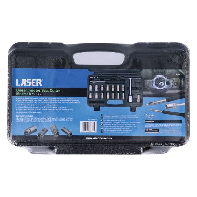 Laser Diesel Injector Seat Cutter Master Kit 8667 Laser - Town Tools 