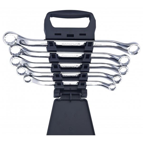 Carlyle Tools Ring Spanner Set - Metric - 45 Deg Offset - 5 Piece Set
