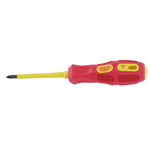 Draper VDE Approved Fully Insulated PZ TYPE Screwdriver, No.1 x 80mm (Display Pa Draper - Town Tools 