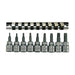 Teng Tools 3/8" TX Bit Socket Clip Rail Set 9 Pieces Teng Tools - Town Tools 