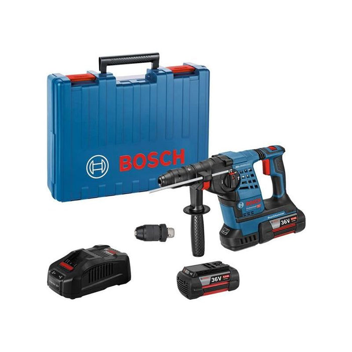 Bosch GBH 36 VF-LI Plus Professional SDS-Plus Rotary Hammer 36V 2 x 6.0Ah Li-ion Bosch - Town Tools