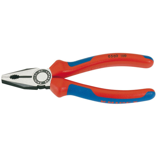 Draper Knipex 03 02 180 SBE Combination Pliers - Heavy Duty Handle, 180mm 69574 Draper - Town Tools 