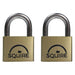 Squire LN4T Lion Brass Padlocks 5-Pin 40mm Twin Pack (2 x LN4KA) Squire - Town Tools