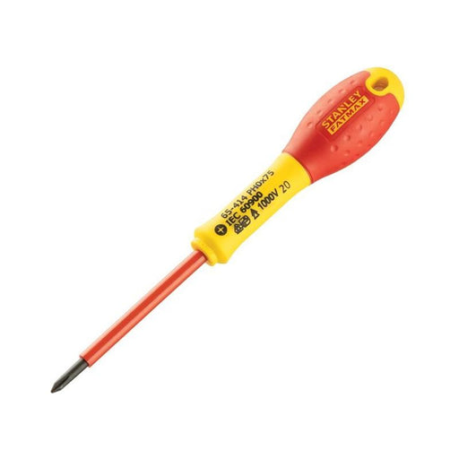 Stanley® Hand Tools FatMax® VDE Insulated Screwdriver Phillips Tip PH0 x 75mm STANLEY® Hand Tools - Town Tools