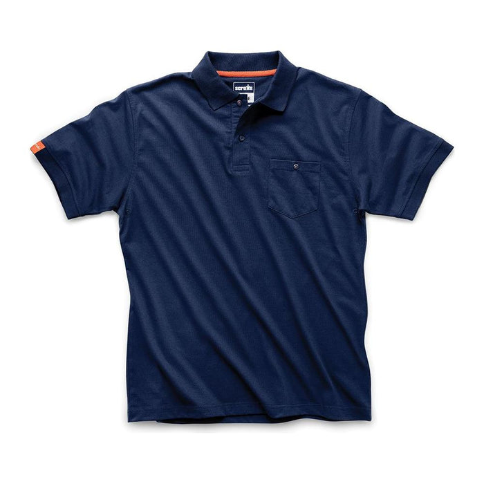 Scruffs Eco Worker Polo Navy L Scruffs - Town Tools 