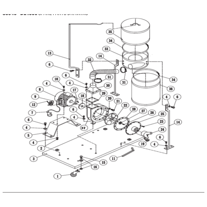 Draper Inlet Cover for Power Tools YDE1500-19