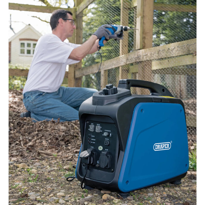 Draper Petrol Inverter Generator, 1700W - DGI2000