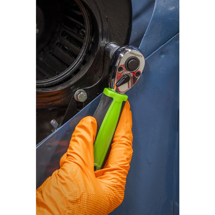 Siegen Siegen Stubby Ratchet Wrench with Flip Reverse 3/8"Sq Drive S01259 Siegen - Town Tools 