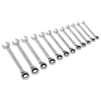 Sealey Reversible Ratchet Combination Spanner Set 12pc Metric S0840