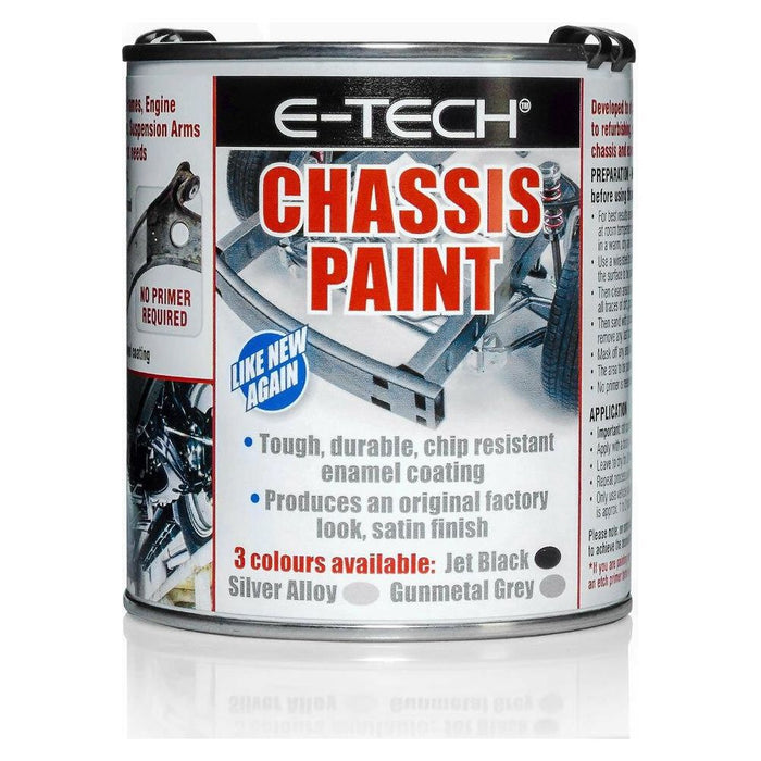 E-Tech Quick Repair Protect Restore Car Underbody Chassis Paint SILVER ALLOY 500ml