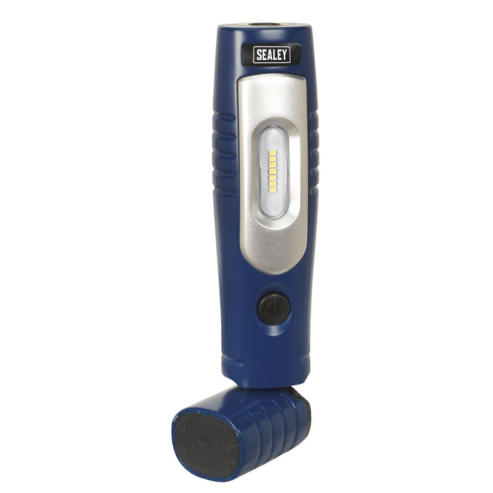 Sealey Rechargeable 360 Inspection Light 7 SMD & 3W SMD LED Blue Lithium-ion Sealey - Town Tools 