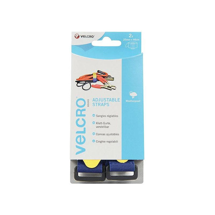 Velcro® Brand VELCRO® Brand Adjustable Straps (2) 25mm x 46cm Blue VELCRO® Brand - Town Tools