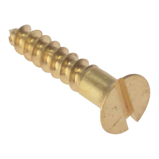 Forgefix Wood Screw Slotted CSK Solid Brass 5/8in x 6 Box 200 ForgeFix - Town Tools