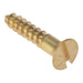 Forgefix Wood Screw Slotted CSK Solid Brass 5/8in x 6 Box 200 ForgeFix - Town Tools