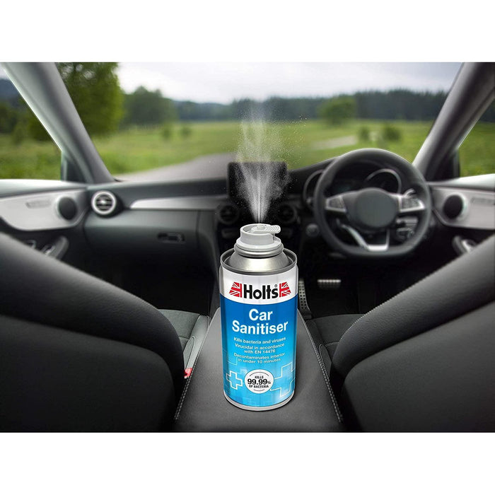 2x Holts Car Sanitiser Cleaner Air Con Bomb Fresh Purifier Kills Viruses 150ml Holts - Town Tools 