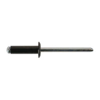 Connect Std Flange Black Rivets 3.2mm x 8mm 100pc 32886
