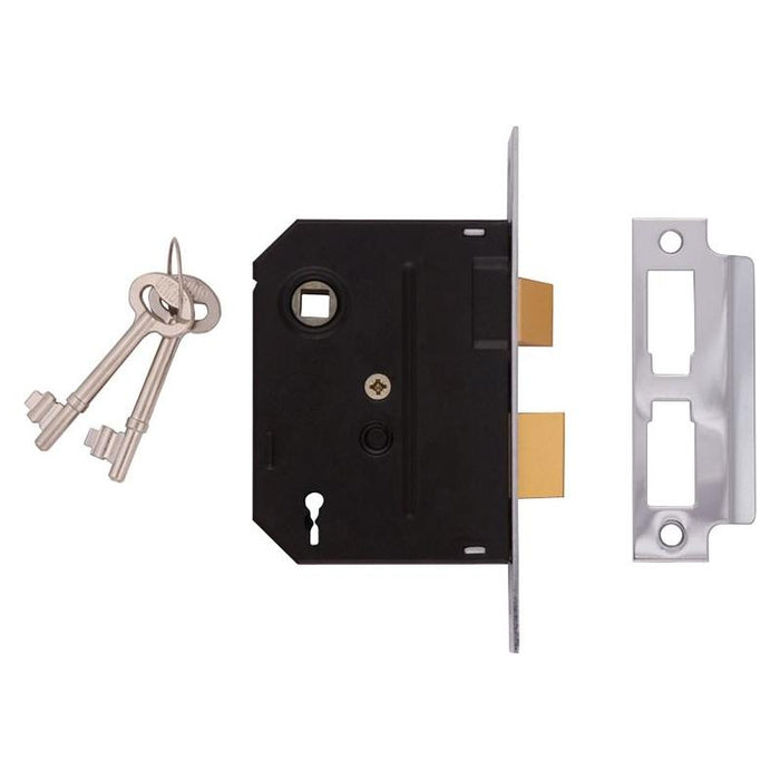 Union 2295 2 Lever Mortice Sashlock Chrome Finish 76mm 3in Visi UNION - Town Tools