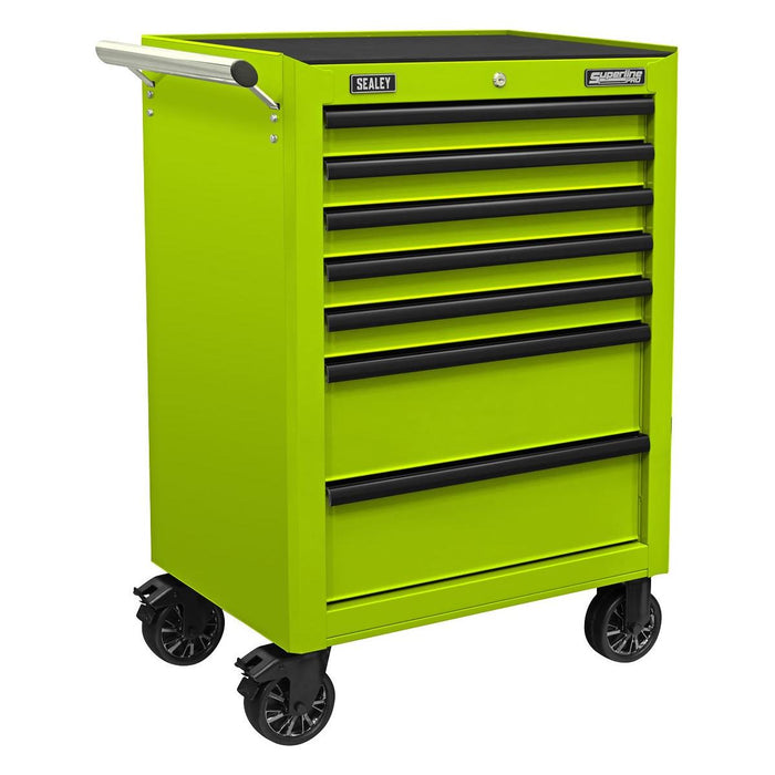 Superline PRO Topchest Mid-Box Tool Chest & Rollcab Combination 14 Drawer Green Superline Pro - Town Tools 