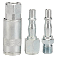 Draper 1/4" BSP Air Line Coupling Set (3 Piece) - EAC