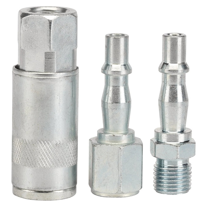 Draper 1/4" BSP Air Line Coupling Set (3 Piece) - EAC