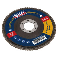 Sealey Flap Disc Aluminium Oxide125mm22mm Bore 80Grit FD12580E