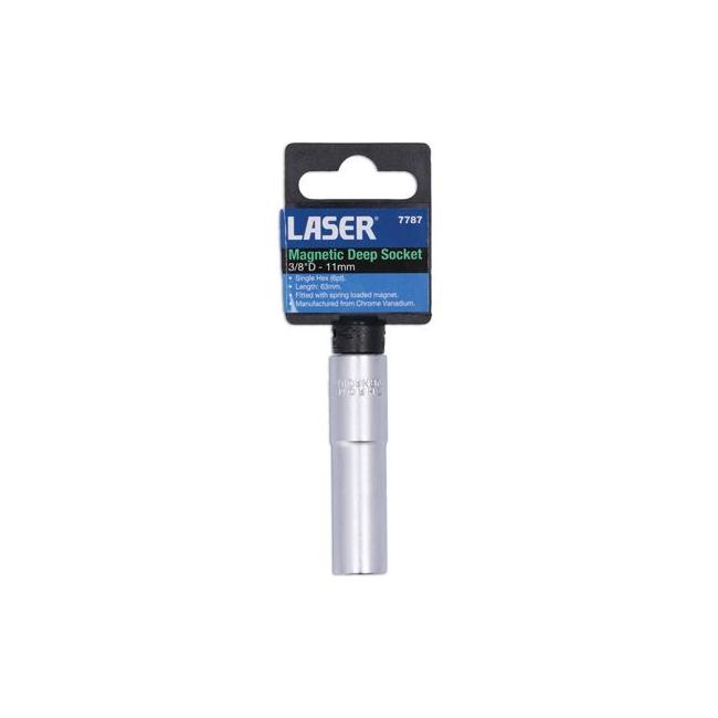 Laser Magnetic Deep Socket 3/8"D 11mm 7787
