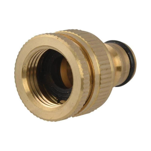 Faithfull Brass Dual Tap Connector 12.5-19mm (1/2 - 3/4in) Faithfull - Town Tools