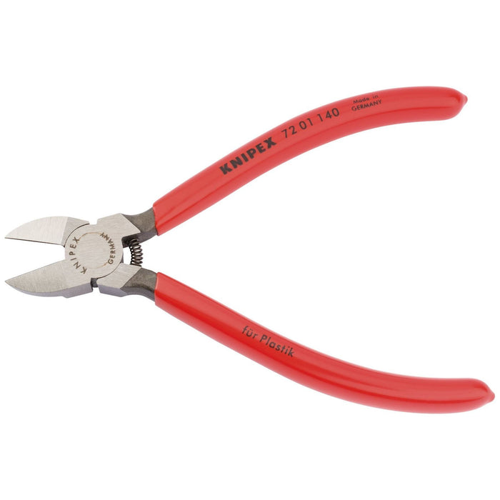 Draper Knipex 72 01 140 SBE Diagonal Side Cutter for Plastics or Lead Only, 140m Draper - Town Tools 