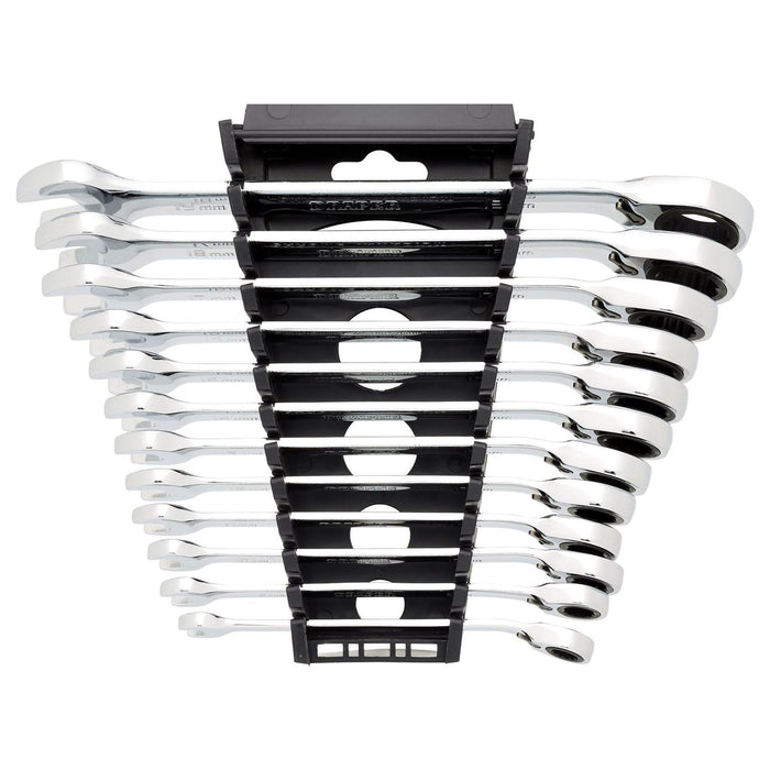 Draper HI-TORQ Metric Reversible Ratchet Combination Spanner Set (12 Piece) Draper - Town Tools
