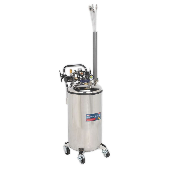 Sealey Fuel Tank Drainer 90L Stainless Steel TP201 Sealey - Town Tools 