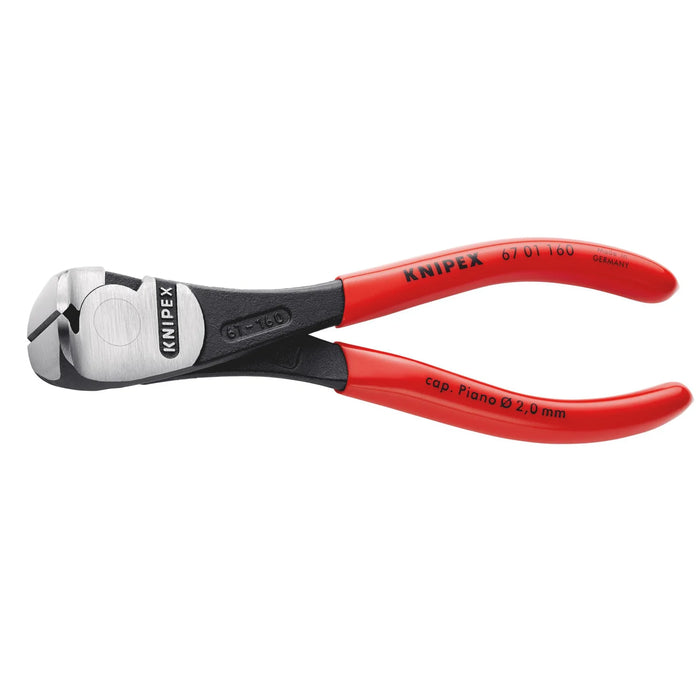 KNIPEX 67 01 160 SBE High Leverage End Cutting Nippers, 160mm - 67 01 160 SB