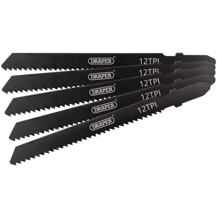 Draper DT119B Jigsaw Blade Set, 92mm (5 Piece) - DT119B