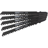 Draper Expert Jigsaw Blade Set, 100mm (5 Piece) - DT144DP