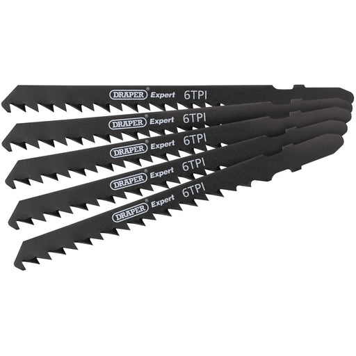 Draper Expert Jigsaw Blade Set, 100mm (5 Piece) - DT144DP