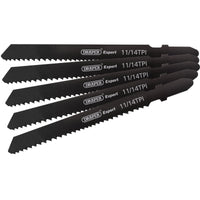 Draper DT118B Jigsaw Blade Set, 92mm (5 Piece) - DT118B