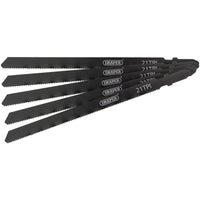 Draper DT318A Jigsaw Blade Set, 130mm, (5 Piece) - DT318A