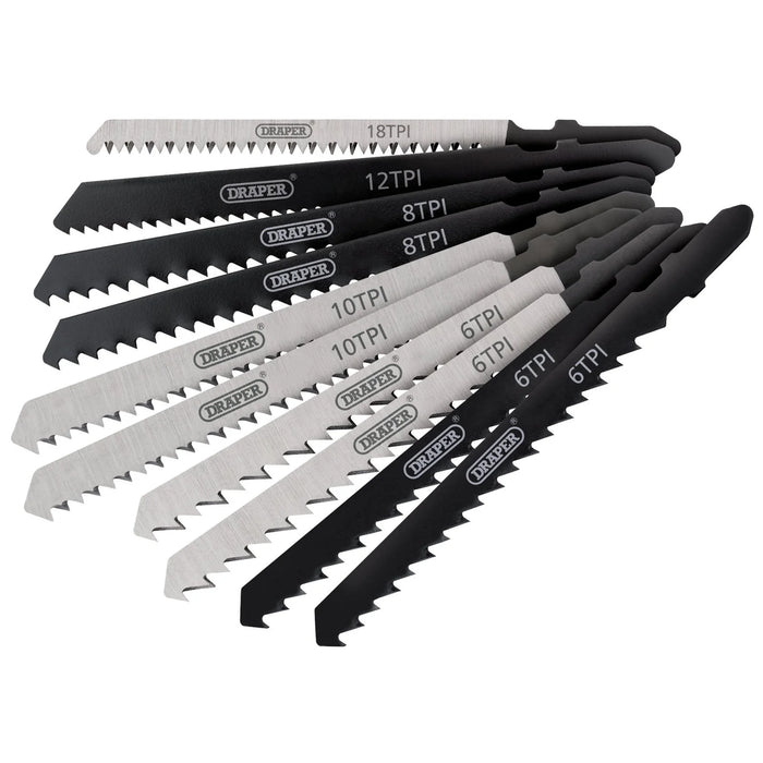 Draper Assorted HCS Jigsaw Blade Set (10 Piece) - JSBCOM10W