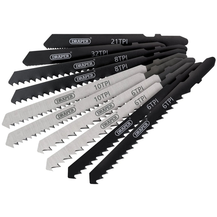 Draper Assorted HSS & HCS Jigsaw Blade Set (10 Piece) - JSBCOM10