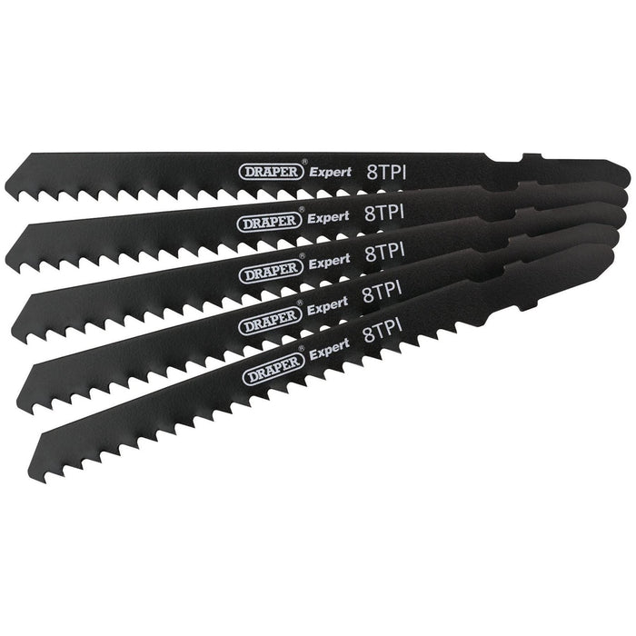 Draper DT111C Jigsaw Blade Set, 100mm (5 Piece) 81724 Draper - Town Tools 