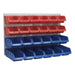 Sealey Bin & Panel Combination 24 Bins Red/Blue TPS132 Sealey - Town Tools 