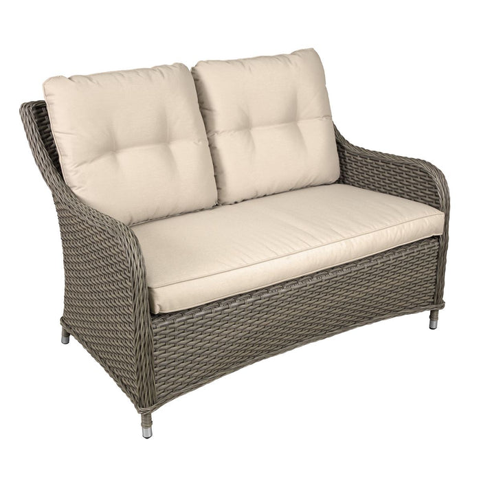 Dellonda Chester Rattan Wicker Outdoor 2-Seater Sofa DG70