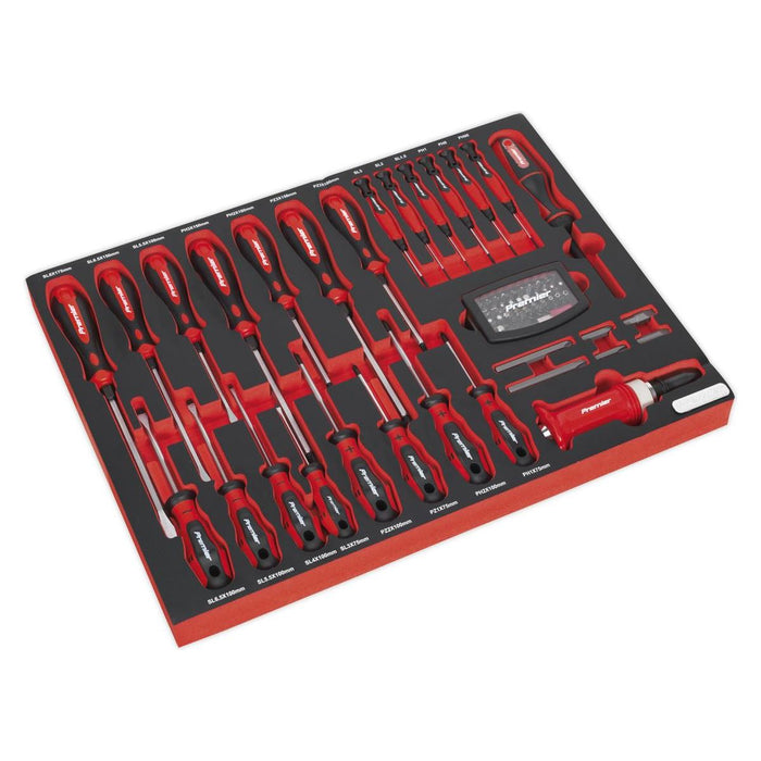 Sealey Tool Tray with Screwdriver Set 72pc TBTP04