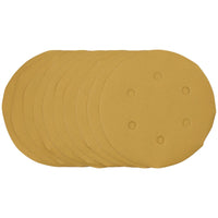 Draper Gold Sanding Discs with Hook & Loop, 150mm, 400 Grit (Pack of 10) 64282