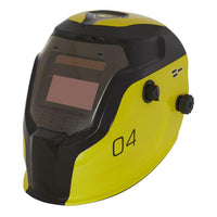 Sealey Auto Darkening Welding Helmet Shade 9-13 Yellow PWH4